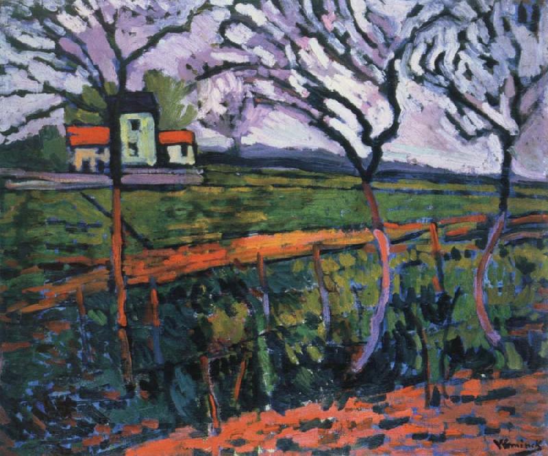 maurice de vlaminck fields,rueil China oil painting art